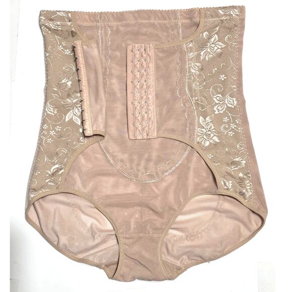 ABLESA Shapewear Tummy Control Stomach Shapewear With Girdle Tan XXXL - Picture 5 of 11